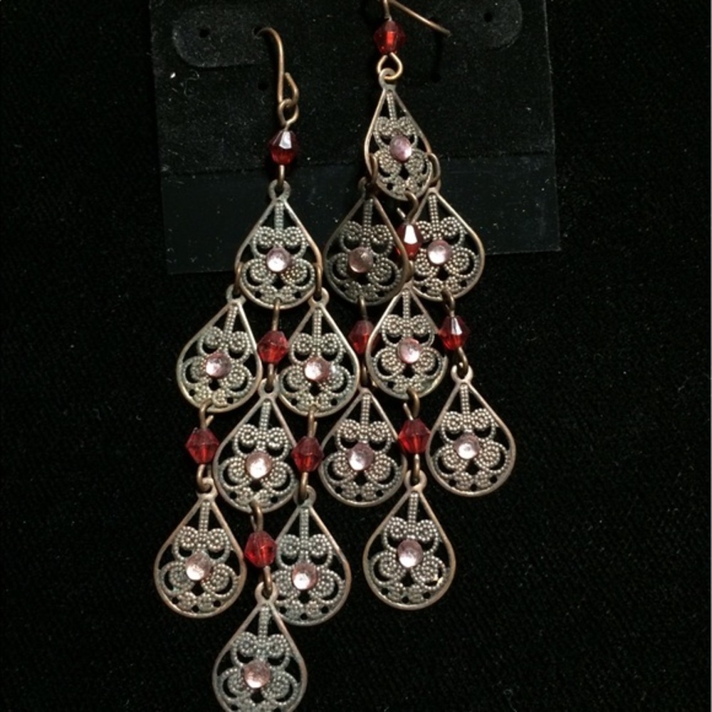 Bohemian free fall earrings lightweight